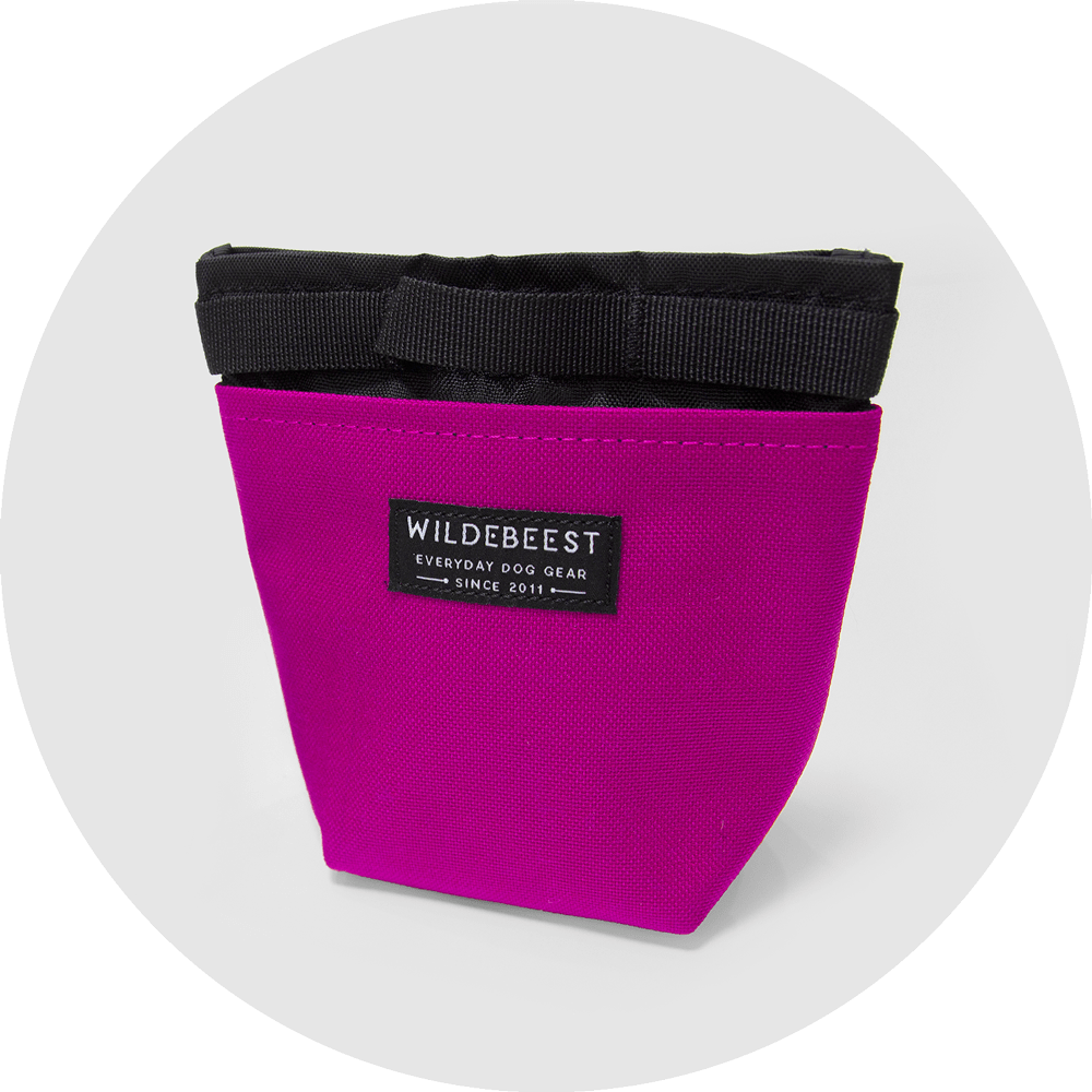 Alamo Dog Treat Pouch/Color-Fuchsia