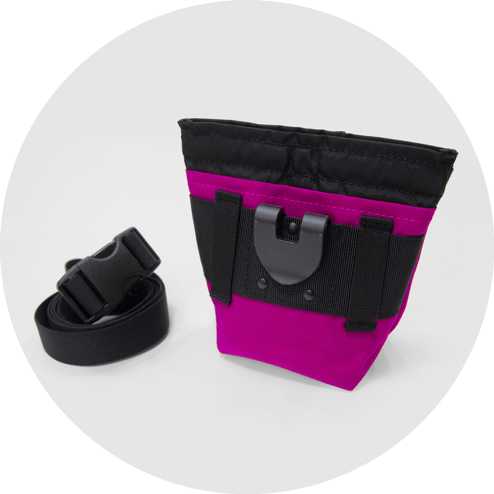 Alamo Dog Treat Pouch/Color-Fuchsia