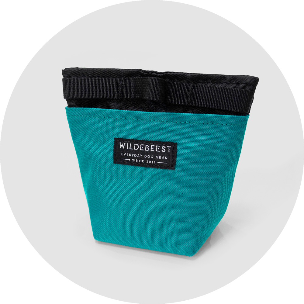 Alamo Dog Treat Pouch/Color-Turquoise