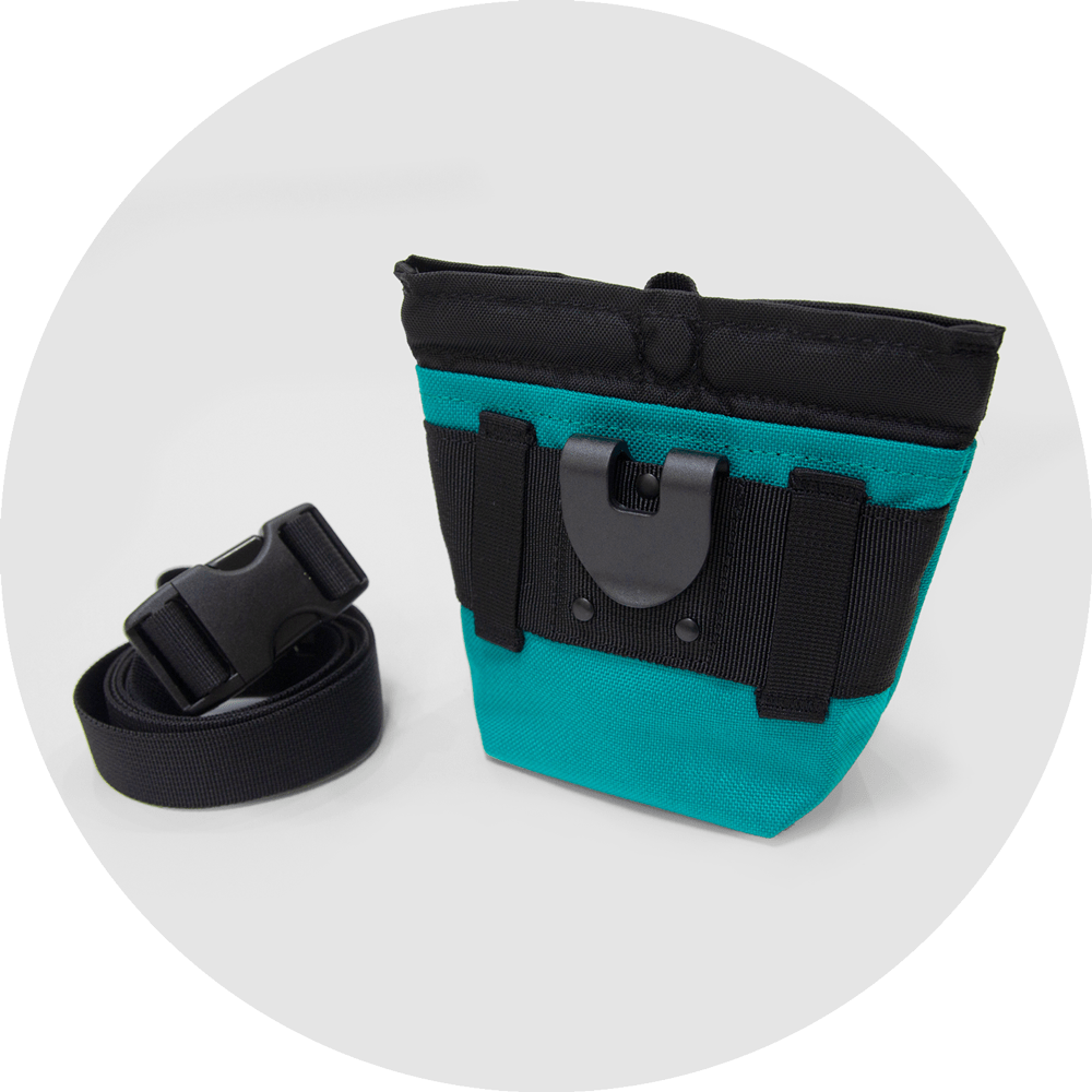 Alamo Dog Treat Pouch/Color-Turquoise