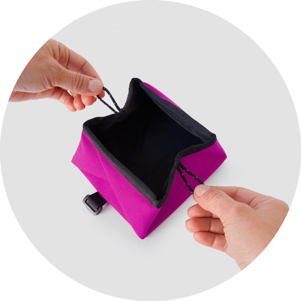 Montara Pop-Up Dog Bowl/Color-Fuchsia