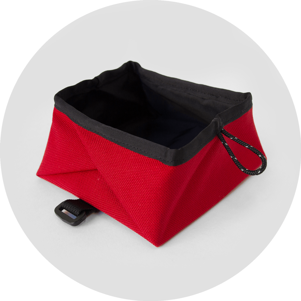 Montara Pop-Up Dog Bowl/Color-Red