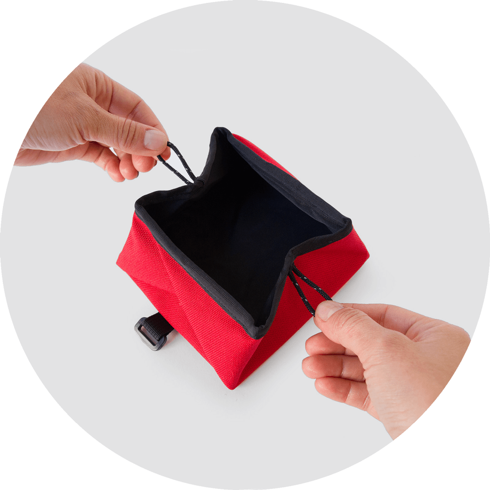 Montara Pop-Up Dog Bowl/Color-Red