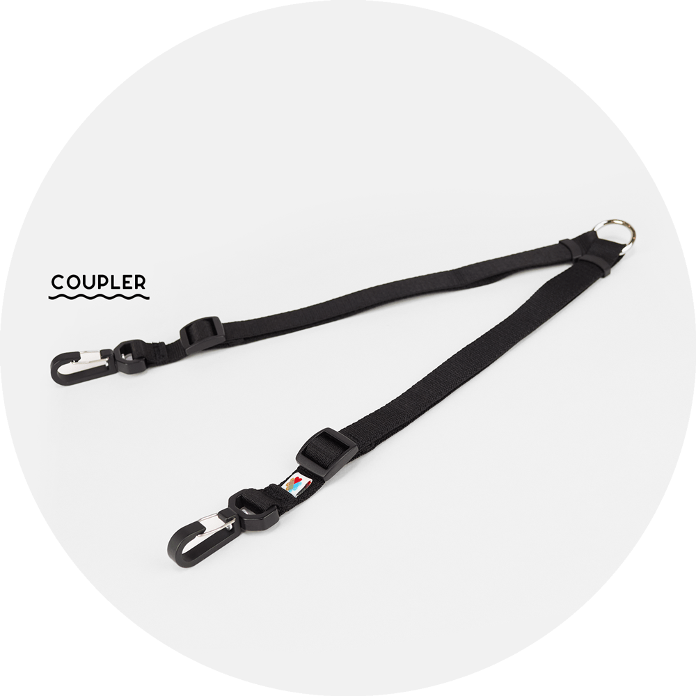 Ashbury Hands-Free Leash System/Color-Black