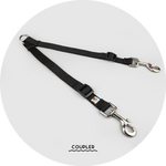 Ashbury Hands-Free Leash System/Color-Black