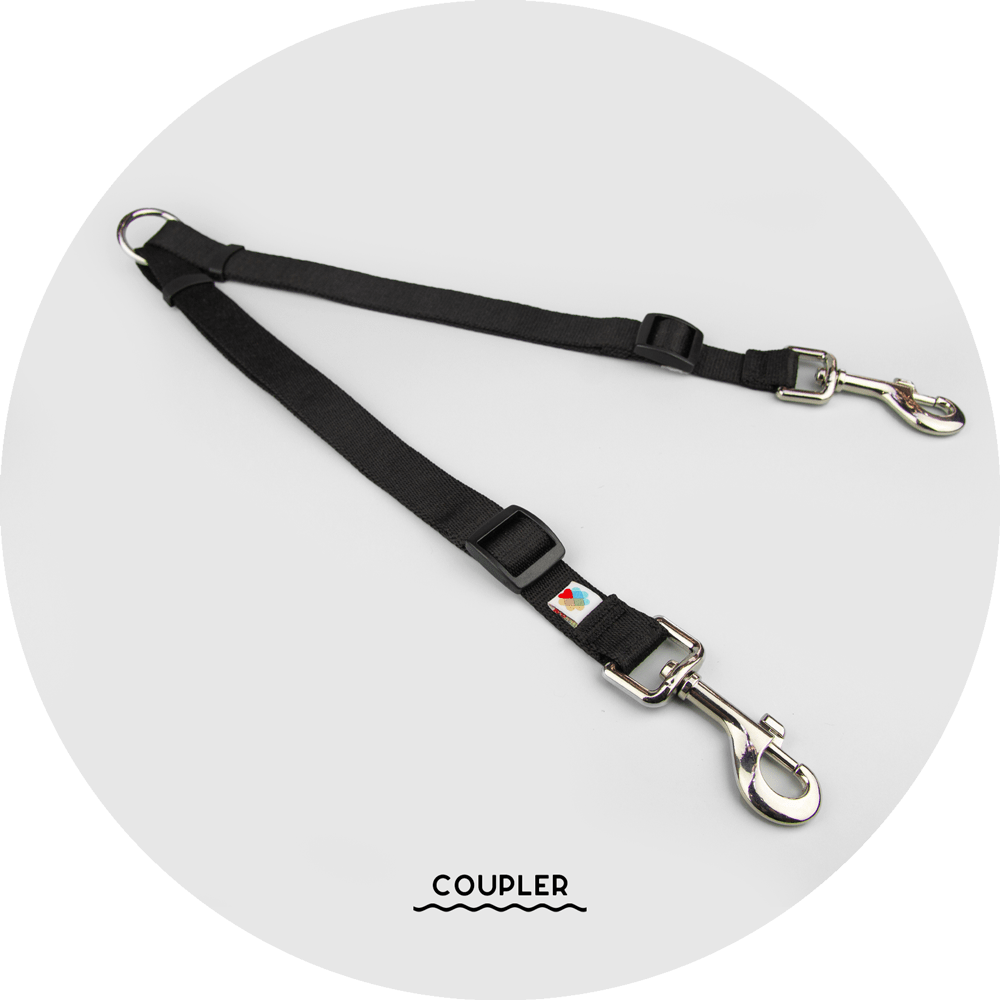 Ashbury Hands-Free Leash System/Color-Black