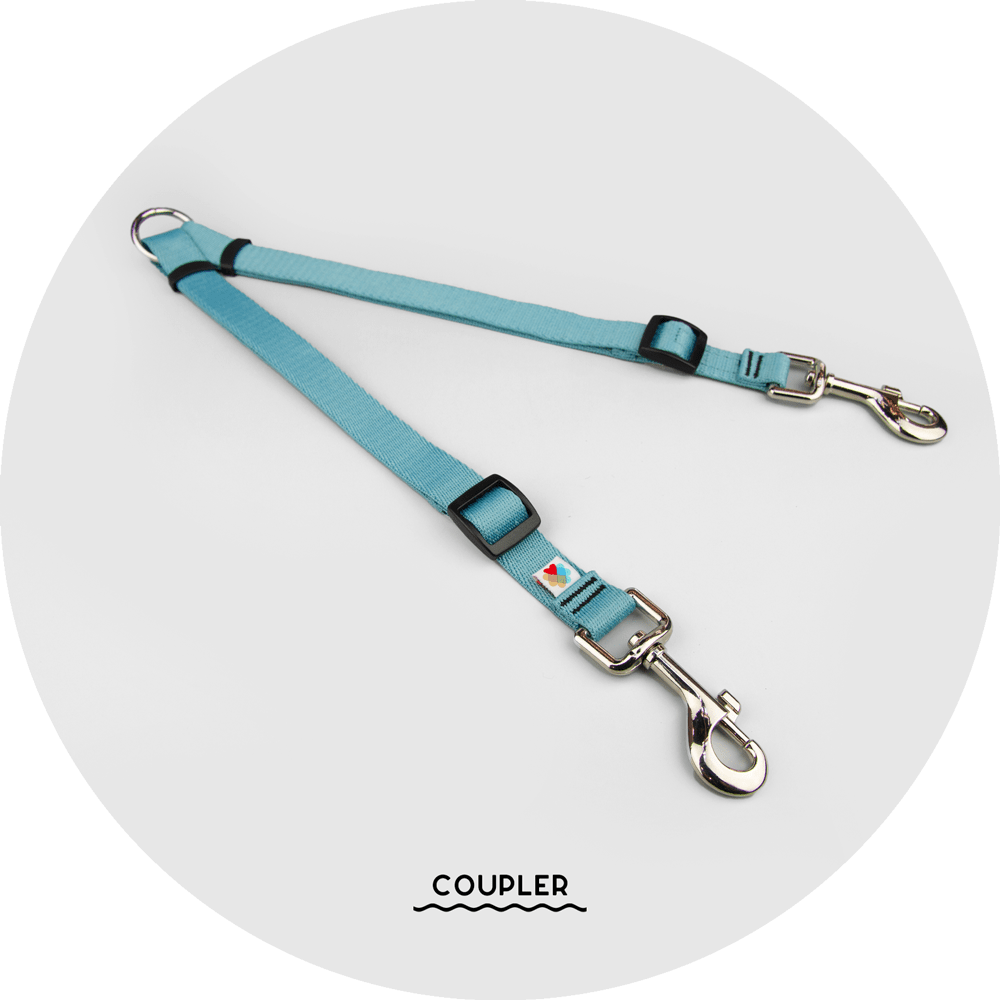 Ashbury Hands-Free Leash System/Color-Sky Blue