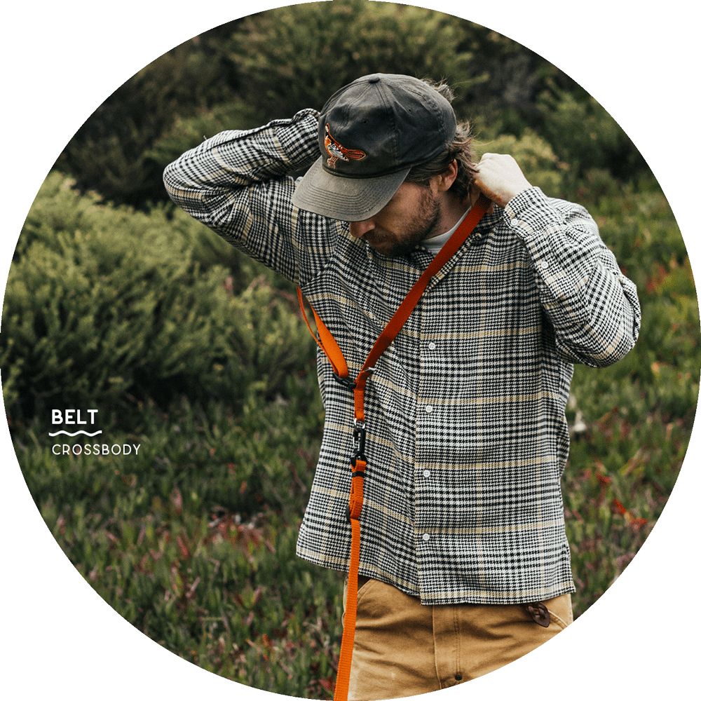 Ashbury Hands-Free Leash System/Color-Burnt Orange