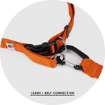 Ashbury Hands-Free Leash System/Color-Burnt Orange