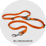 Ashbury Hands-Free Leash System/Color-Burnt Orange