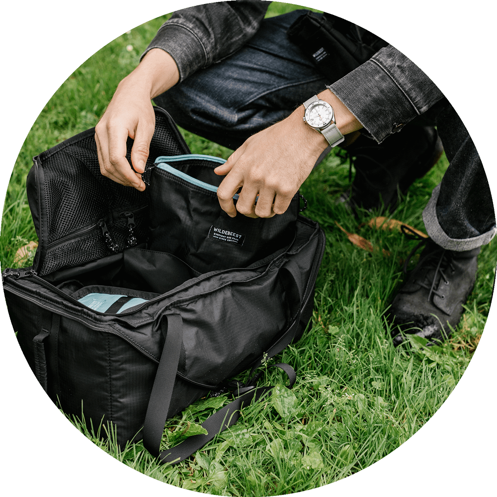 bernaly travel backpack Wildebeest Bernal Travel Go Bag