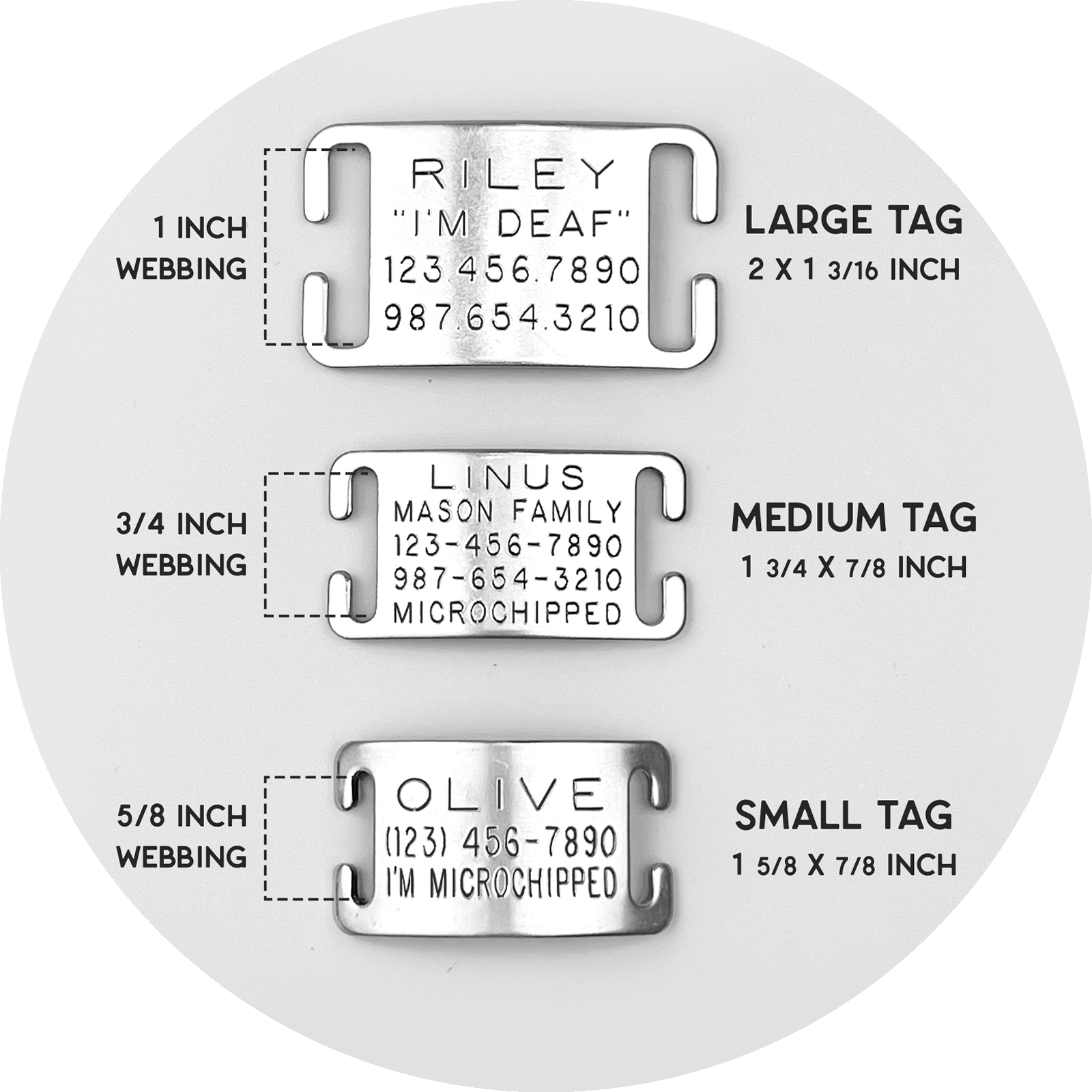 Custom Pet ID Tag – Wildebeest - Main Image