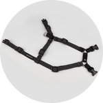 Valencia No Pull Dog Harness/Color-Black