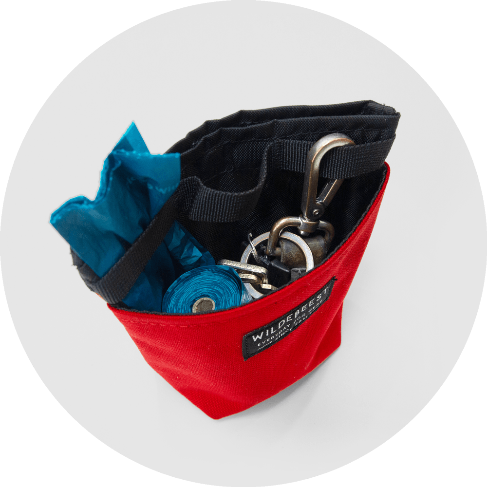 Alamo Dog Treat Pouch/Color-Red