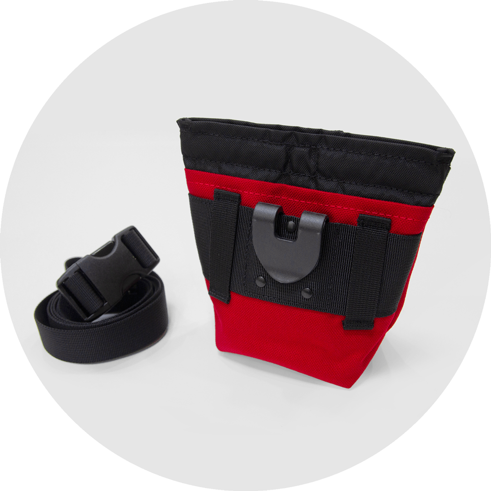 Alamo Dog Treat Pouch/Color-Red