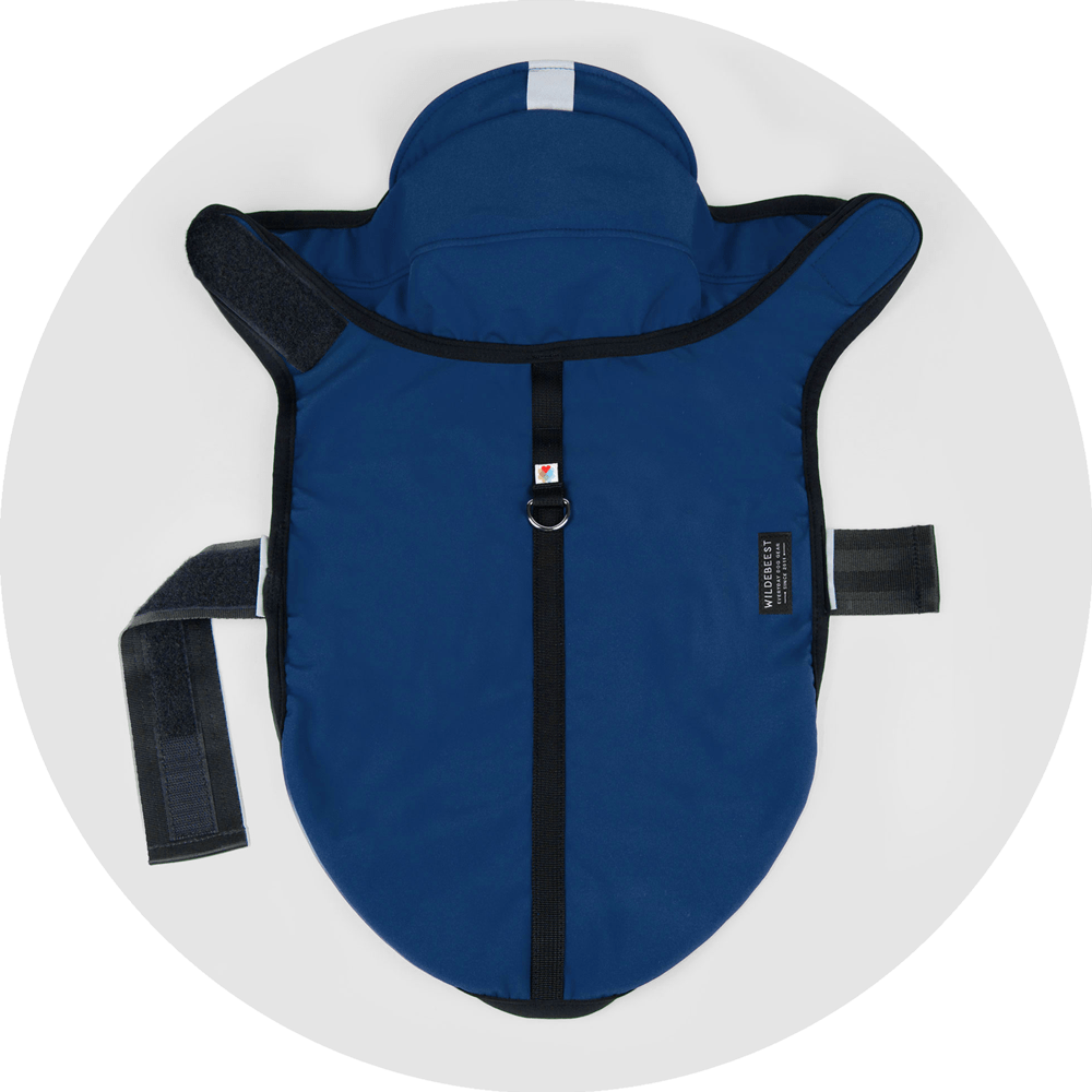 All Weather Dog Jacket/Color-Navy