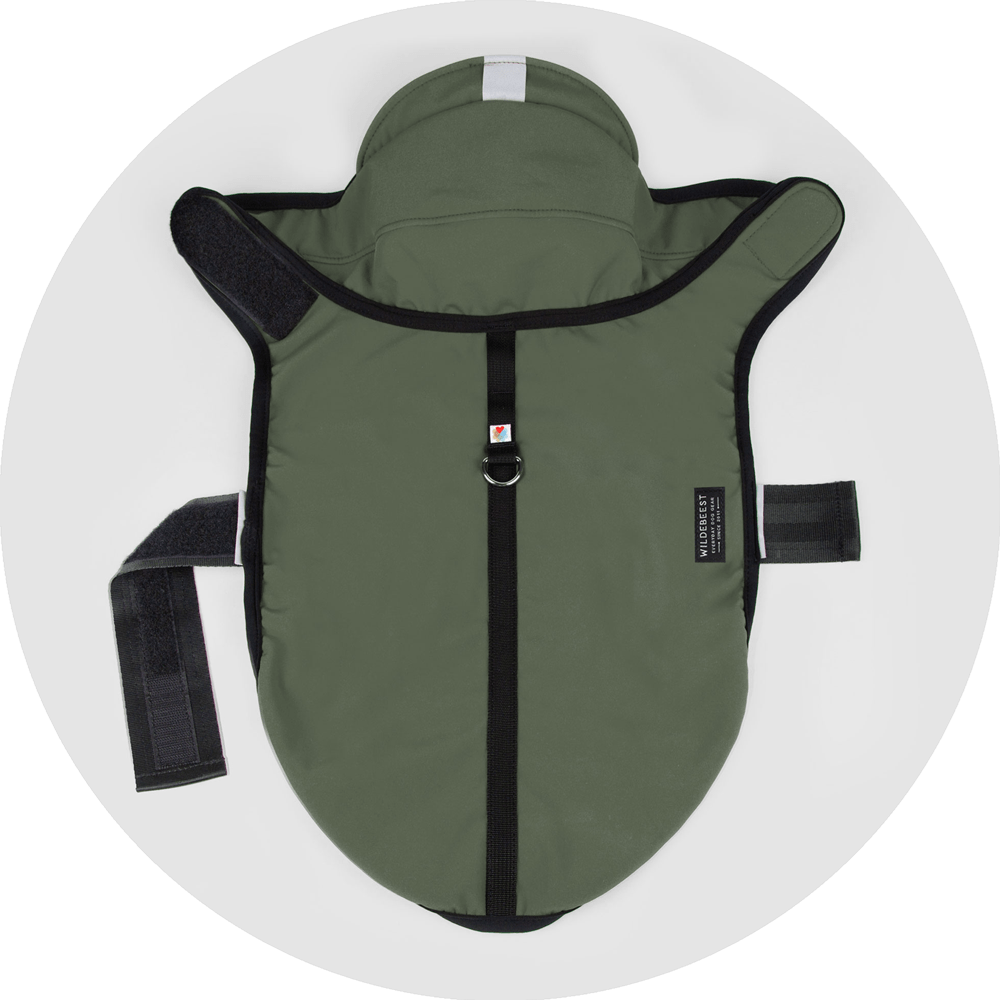 All Weather Dog Jacket/Color-Olive