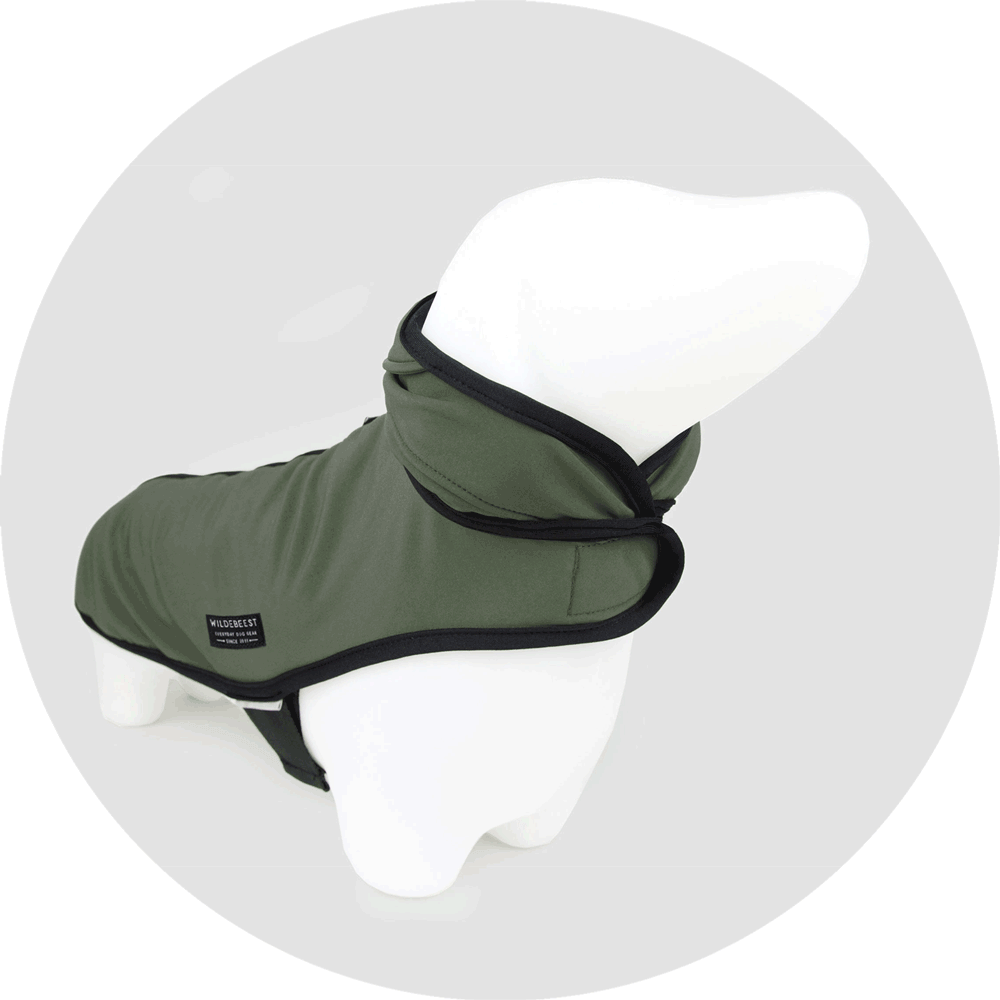 All Weather Dog Jacket/Color-Olive