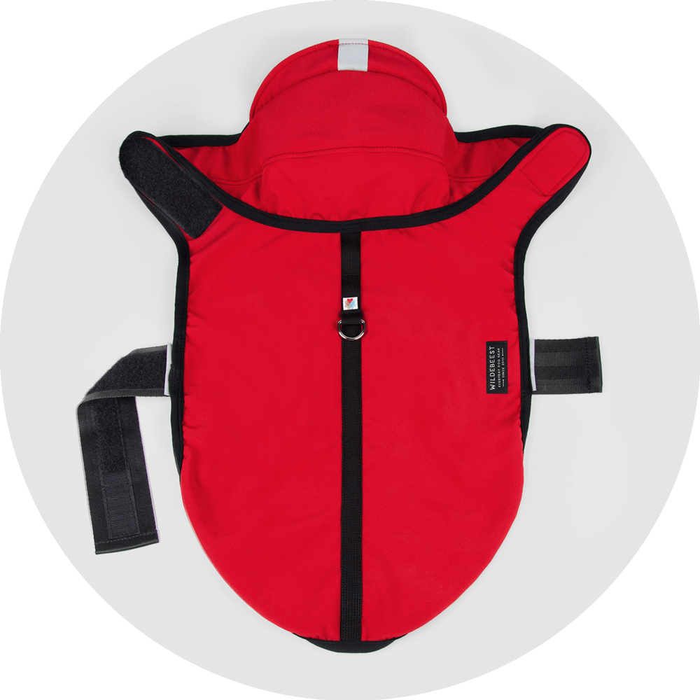 All Weather Dog Jacket/Color-Red