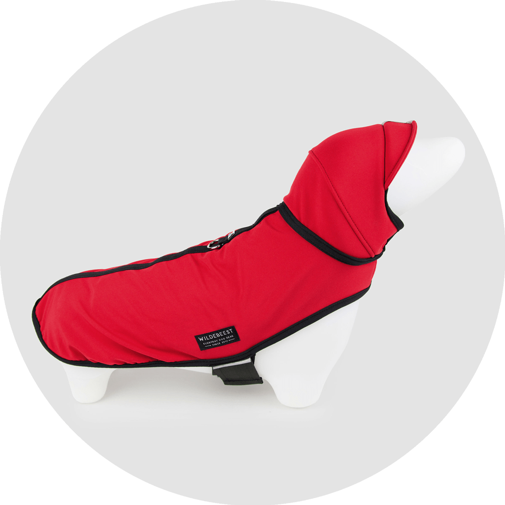 All Weather Dog Jacket/Color-Red