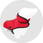 All Weather Dog Jacket/Color-Red