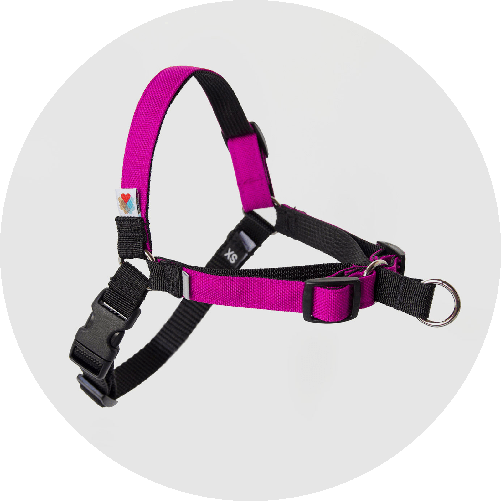 Linden No Pull Dog Harness/Color-Fuchsia